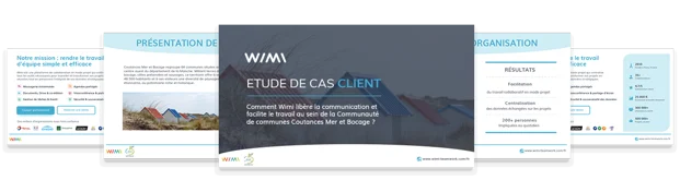 Etude de cas - Comment Wimi libère la communication et facilite le travail au sein de la Communauté de communes Coutances Mer et Bocage ? 